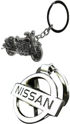 

Alexus Bike And Nissan Key Chain(Silver)