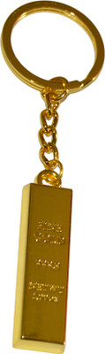

Tech Fashion Gold Bar Immitation Stunning Shiny Locking Key Chain(Multicolor)