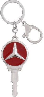

Aura Premium Mercedes Metal Key Chain(Red)