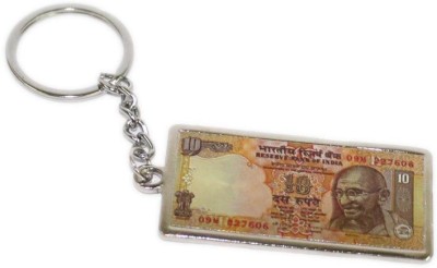 

Aura Imported 10 Rupee Note Metal Key Chain(Multicolor)