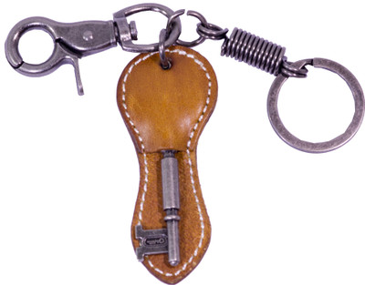 

Oyedeal Hand Stitched Leather Key Shape KYCN1700 Locking Key Chain(Multicolor)