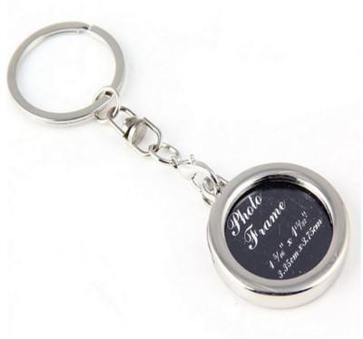 

Oyedeal Round Photo Frame Key Chain(Silver)