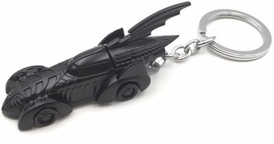 

Optimus traders Superhero Batman Justice league the dark knight 3d sharp Batmobile Metal Key Chain(Black)