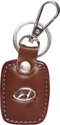 

Oyedeal Hyundai Faux Leather Metal KYCN1715 Locking Key Chain(Brown)