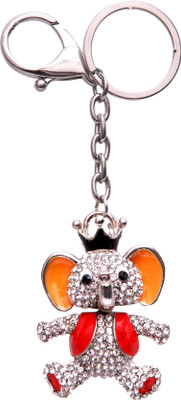 

Oyedeal Studded Crowned Baby Elephant KYCN503 Locking Key Chain(Multicolor)