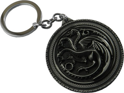 Techpro Metal Game of Thrones Fire and Blood Key Chain(Multicolor)