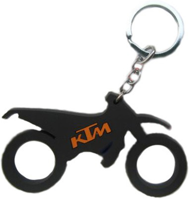 

TAG3 Ktm Bike Beautiful Silicon Logo Key Chain(Black)