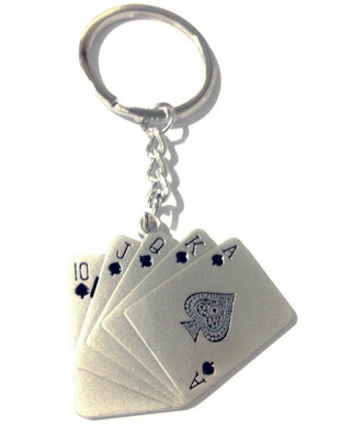 

Tech Fashion Poker Cards Locking Key Chain(Multicolor)