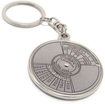 Homeproducts4u Homeproducts4u-Date Perpetual with Calendar up-to 50 Years Key Chain Key Chain(Silver)