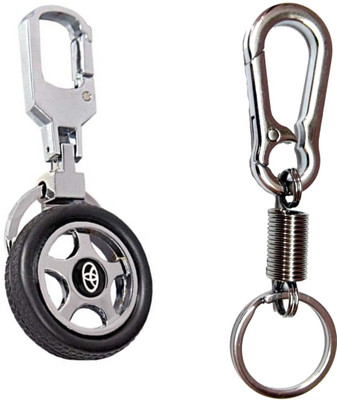 

City Choice Toyota Wheel Locking Key Chain(Black, Silver)