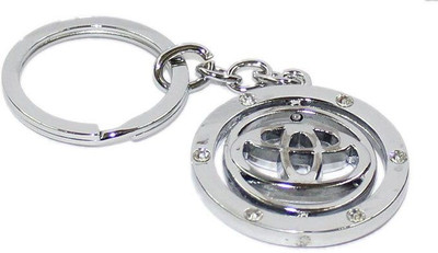 

Aura Imported Toyota Revolving Full Metal Key Chain(Silver)