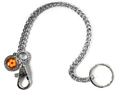 

Skyways Football Pattern Sling-chain in Red & Yellow Key Chain(Multicolor)