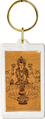 

Siri Creations God Lakshmi with 24kt Gold Foil Key Chain(Gold)