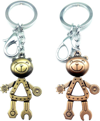 

City Choice Combo of Robot Hook Locking Key Chain(Multicolor)