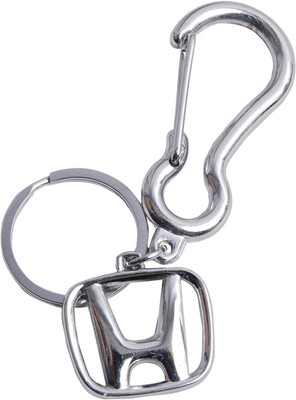 

Oyedeal Honda with Hook Full Metal Locking Key Chain(Silver)