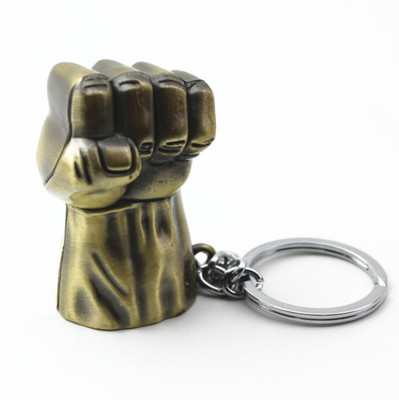 

Prime Traders Hulk Fist Metal Golden Locking Key Chain(Multicolor)