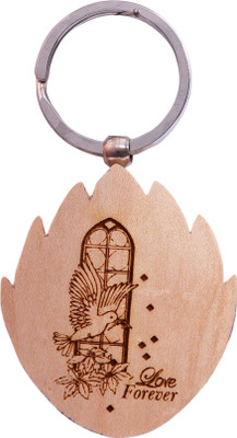 

Oyedeal Express Love KYCN356 Wooden Engraved Key Chain(Brown)