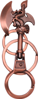 

Dealfinity Axe With Dragon Metal DKYCN1030 Locking Key Chain(Multicolor)