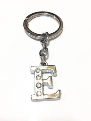 Tech Fashion Alphabet E Locking Key Chain(Silver)