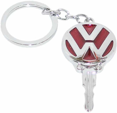 

Aura Imported Key Shape Volkswagen Key Chain(Red, Silver)