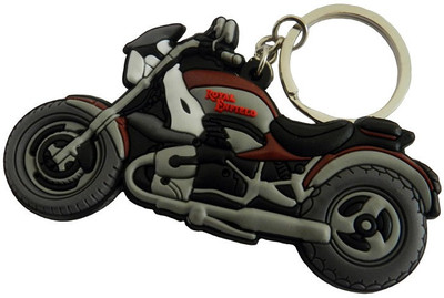 

Techpro Royal Enfield Rubber Keychain Locking Key Chain(Multicolor)