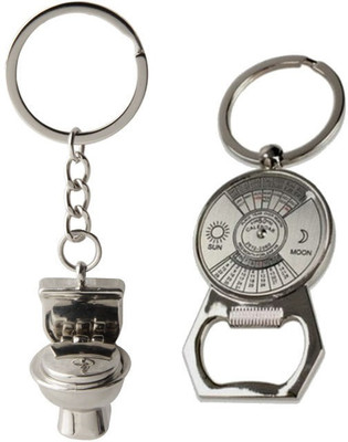 

Alexus Commode And Calender Key Chain(Silver)