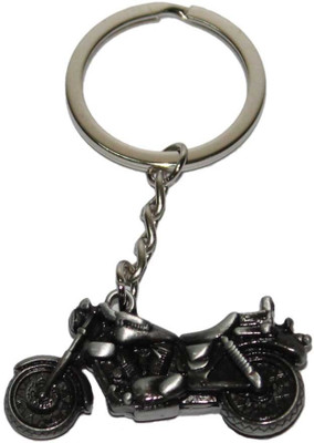 

Aura Stylish Bullet Bike Shaped Metal Key Chain(Black)