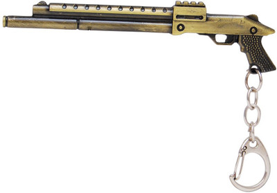 Dealfinity Expandables Shot Gun DKYCN1786 Locking Key Chain(Gold)