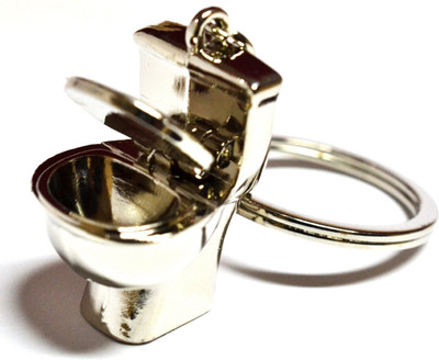

Tech Fashion Potty Toilet Seat Locking Key Chain(Silver)
