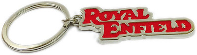 

Aura Imported Royal Enfield Full Metal Locking Key Chain(Silver, Red)