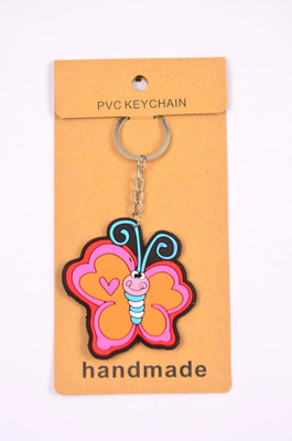 

Shrisay Ventures Pink Butterfly Love Pack Of 2 Key Chain(Multicolor)