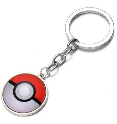 

Madhuraj High Quality Pokemon Pokeball Metal Key Chain(Red, White)