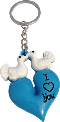 

CTW Cute Love Bird Kissing Couple Heart Valentine Key Chain(Multicolor)