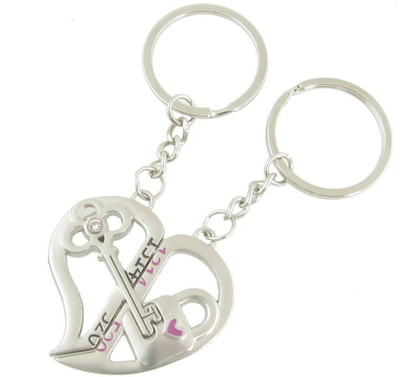 

Oyedeal Arabic Numerals Prints Key Chain(Silver)