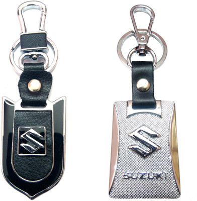 

City Choice Combo of New Suzuki Leather-Metal & Hook Locking Key Chain(Multicolor)