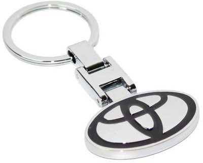 

Aura Toyota Metal Stylish Key Chain(Silver, Black)