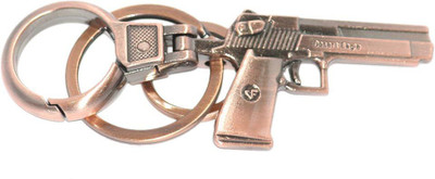 

Aura 9 MM Gun Pistol Locking Key Chain(Brown)