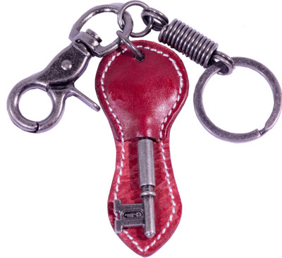 

Oyedeal Hand Stitched Leather Key Shape KYCN1701 Locking Key Chain(Multicolor)