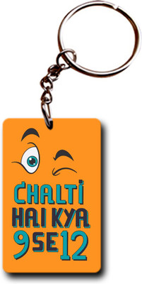 Shoppers Bucket 9 se 12 Chalti hai Key Chain(Multicolor)