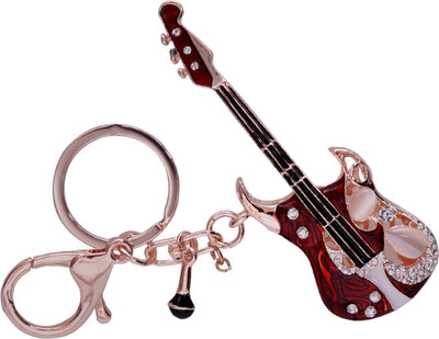 

Oyedeal Stone Studded Guitar GR02 Locking Key Chain(Multicolor)