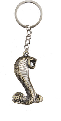 

Techpro Metal Golden Colour Cobra Snake Key Chain(Multicolor)