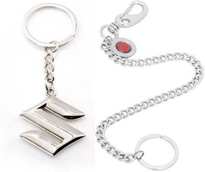 

Rashi Traders Maruti Suzuki & Lord Black Face Key Chain(Silver)