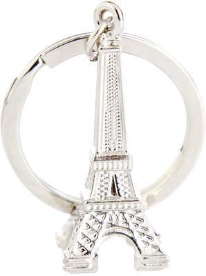 true traders true traders silver metal Eiffel tower keychain Key Chain(Silver)