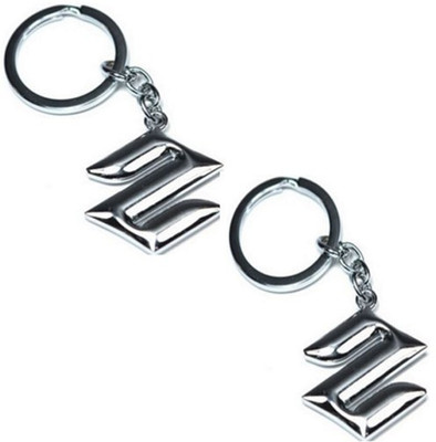 

Aura Set Of 2 Imported Maruti Suzuki Full Metal Locking Key Chain(Silver)