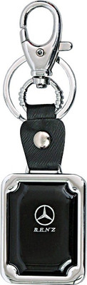 

U R God Premium Mercedes Benz Leather Metal Locking Key Chain(Black)