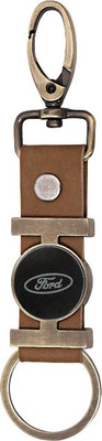 

U R God Long Ford Car Logo Locking Key Chain(Brown)