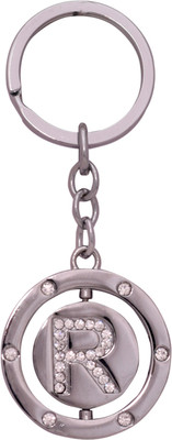 

Oyedeal KYCN796 Studded Revolving letter R Key Chain(Silver)