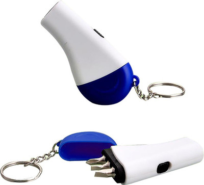 

Shadow Fax Keychain with Toolkit & Torch 5 in 1 Blue Key Chain