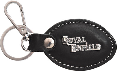 

Oyedeal Royal Enfield Faux Leather Metal KYCN1734 Locking Key Chain(Black)