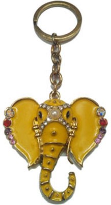 

City Choice Yellow studded Ganesha Key Chain(Multicolor)